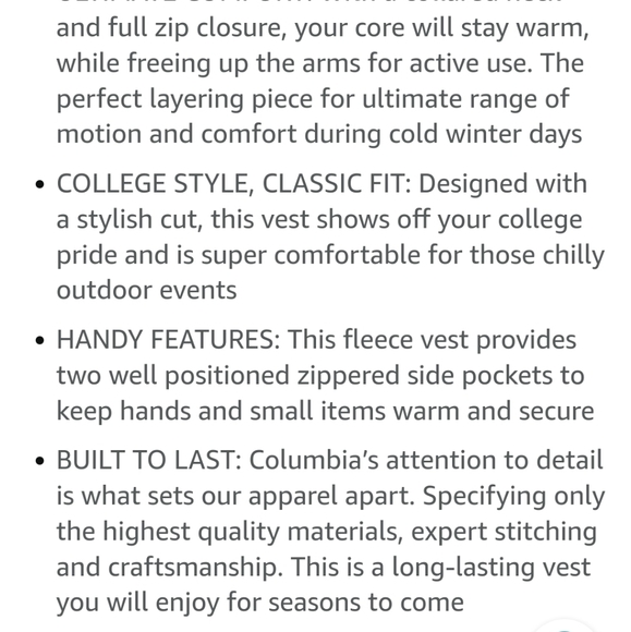 Columbia Men's Steens Mountain Vest - Picture 6 of 6